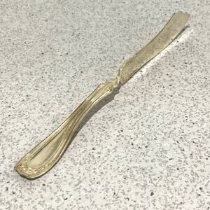 Oneida Silverplate Twisted Handle Butter Knife Spreader Irving Garland 1916